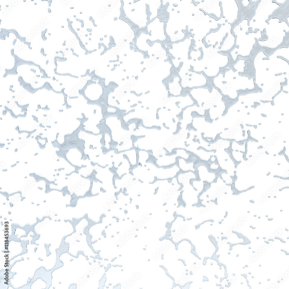 water splash Isolated 3d water splash Isolated 3d