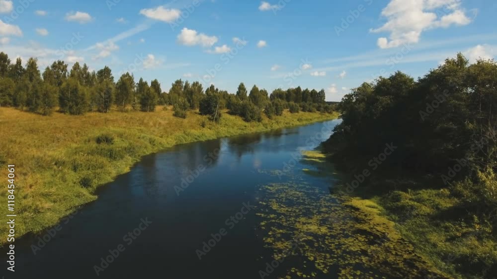 Landscape with river, forest, clouds, blue sky.Aerial view of the water surface of the river.Aerial video.4K,UHD Aerial Rural landscape.Aerial video. Landscape with river, forest, clouds, blue sky.Aerial view of the water surface of the river.Aerial video.4K,UHD Aerial Rural landscape.Aerial video.