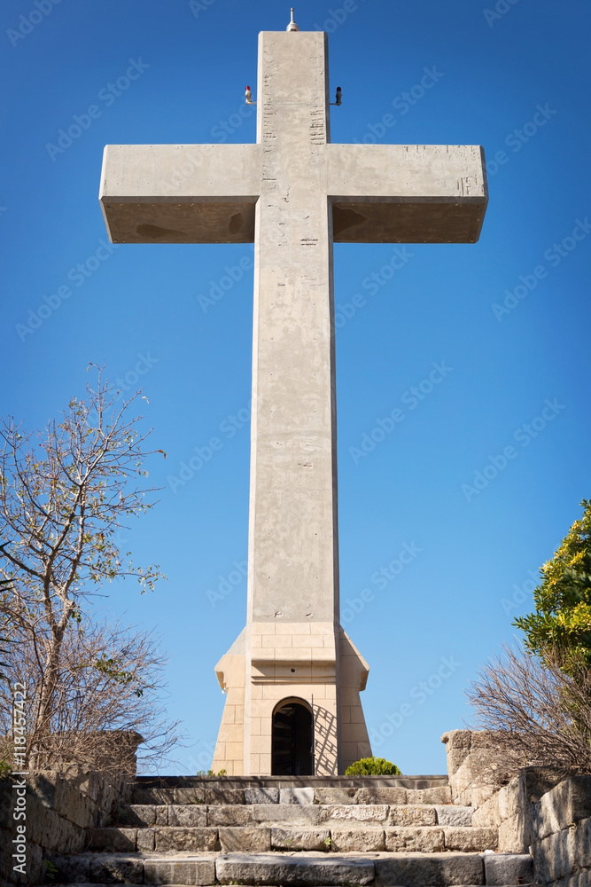 Cross on Mount Filerimos, Greece, Rhodes Cross on Mount Filerimos, Greece, Rhodes