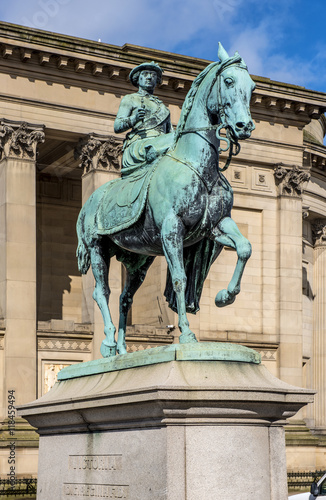 Equestrian bronze statue of Queen Victoria, St George's Plateau,