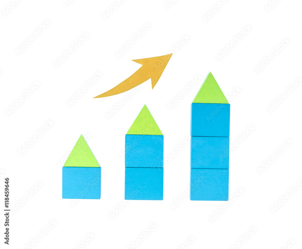 Home mortgage concept with house models. The growth of real estate. Construction of houses. Home mortgage concept with house models. The growth of real estate. Construction of houses.