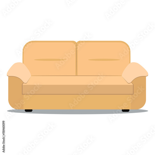 Vector illustration of sofa