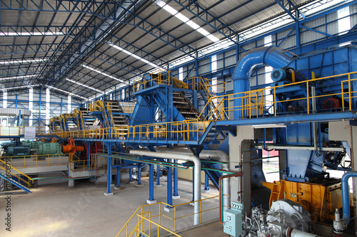 Modern Sugar mill factory