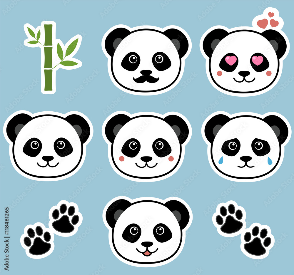 Panda stickers
