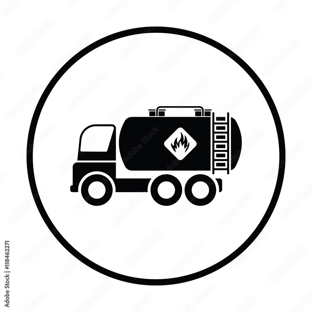 Oil truck icon Oil truck icon