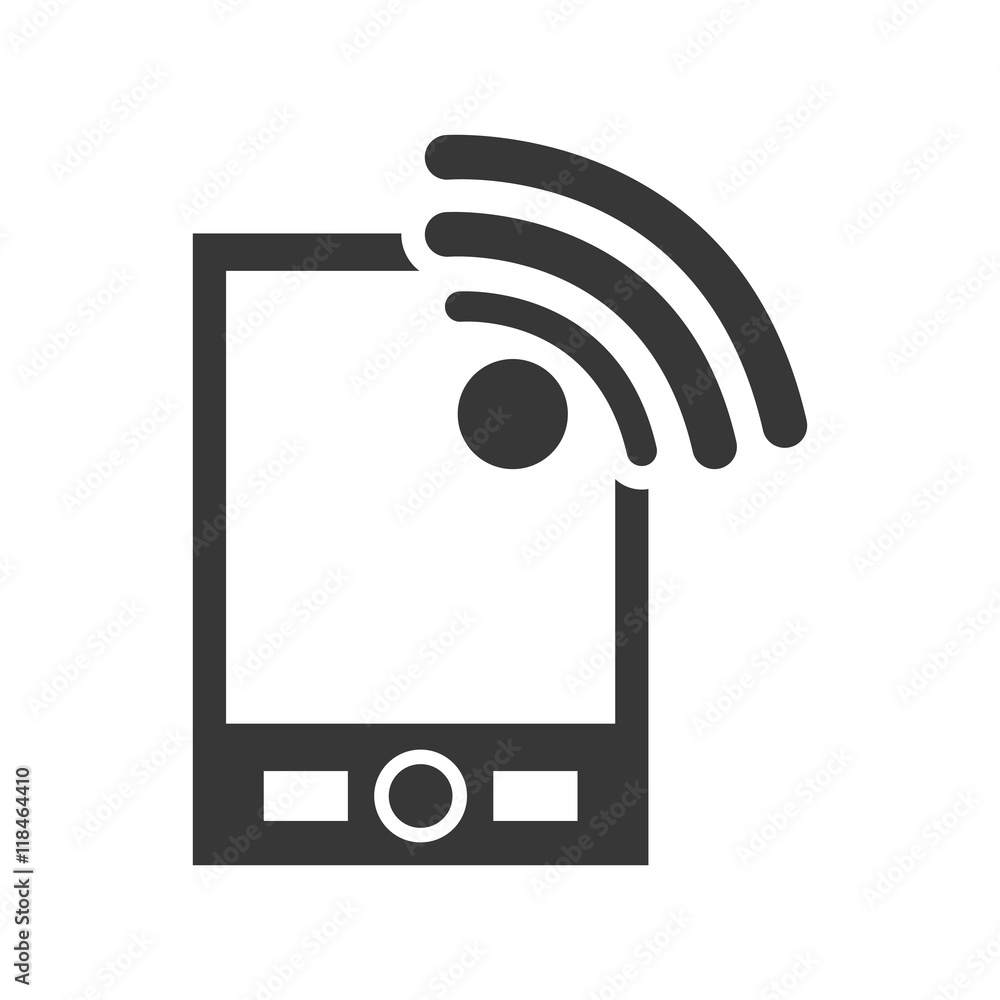 Smartphone wifi gadget technology media icon. Isolated and flat illustration. Vector graphic Smartphone wifi gadget technology media icon. Isolated and flat illustration. Vector graphic