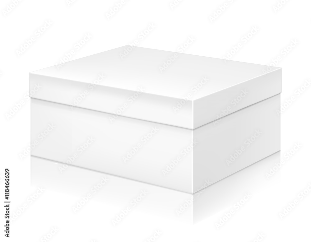 Paper white box mock-up template. Paper white box mock-up template.