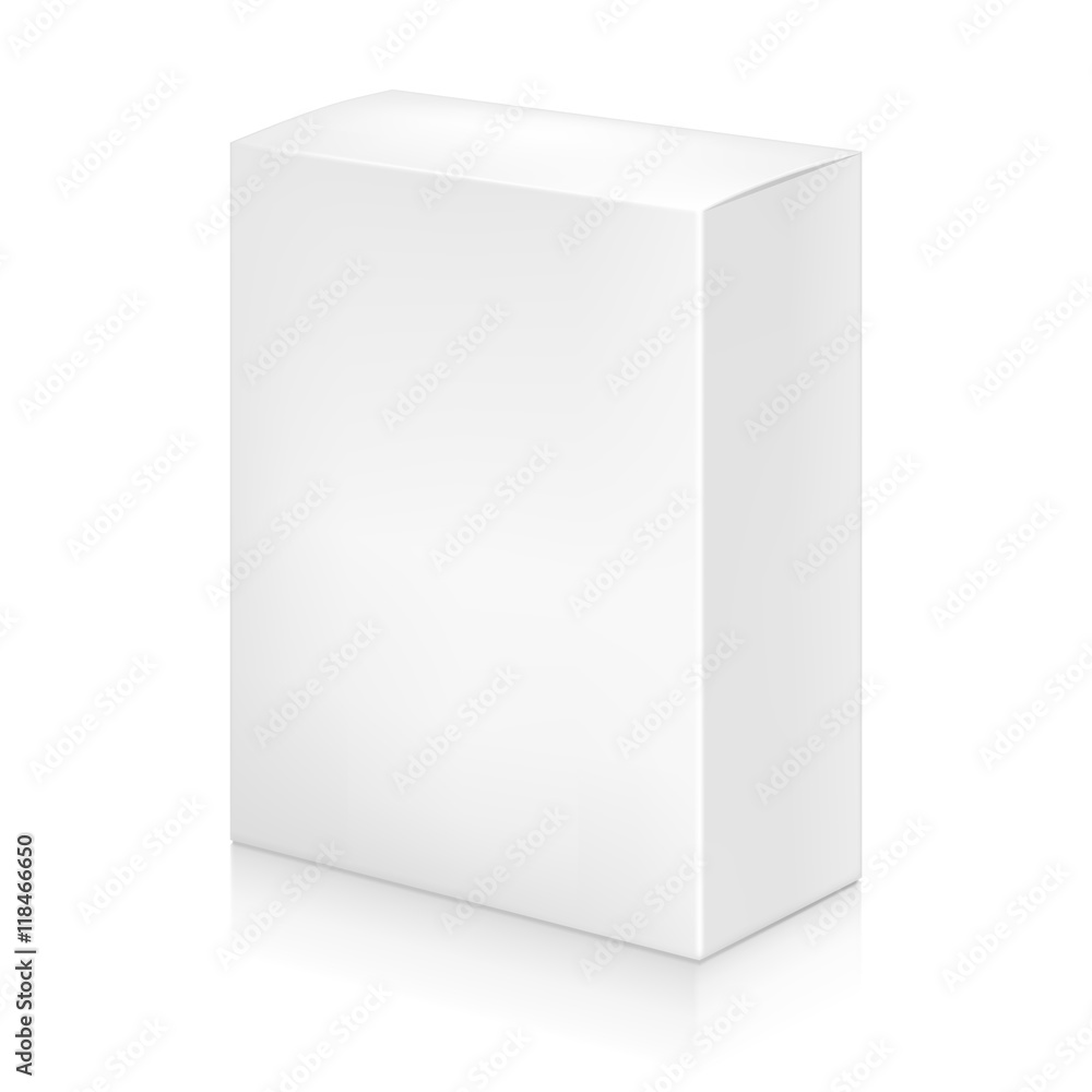 Paper white box mock-up template. Paper white box mock-up template.