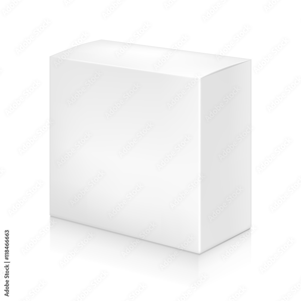Paper white box mock-up template. Paper white box mock-up template.