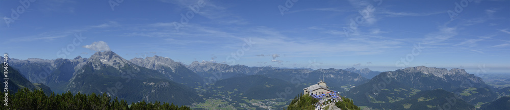 Berchtesgaden and Konigsee panorama view from Kehlsteinhaus top Berchtesgaden and Konigsee panorama view from Kehlsteinhaus top