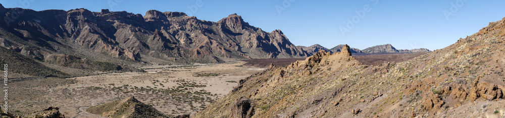 Ausblick vom Mirador llano de Ucanca - Teneriffa - La Orotava - Paradores Cañadas del Teide