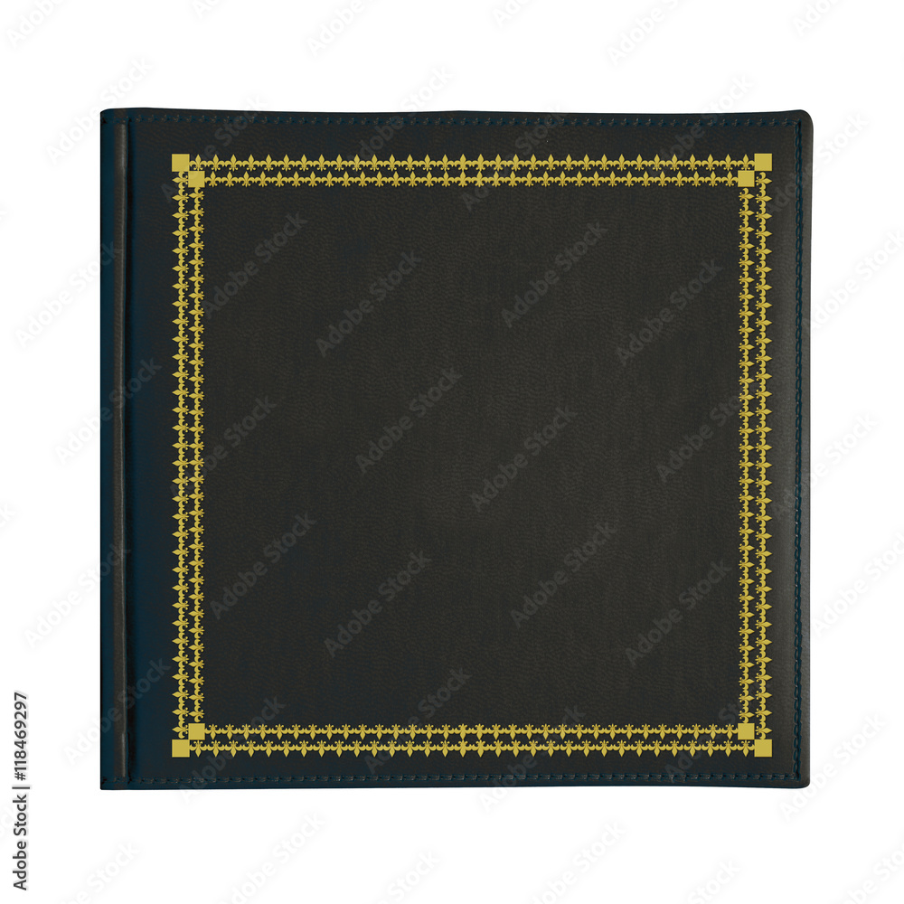 Fototapeta premium Black and golden cover book