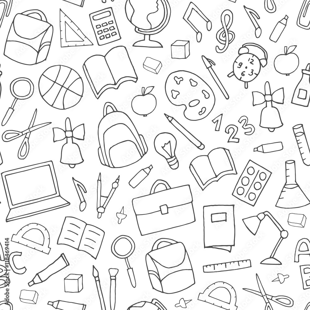 School pattern. School pattern.