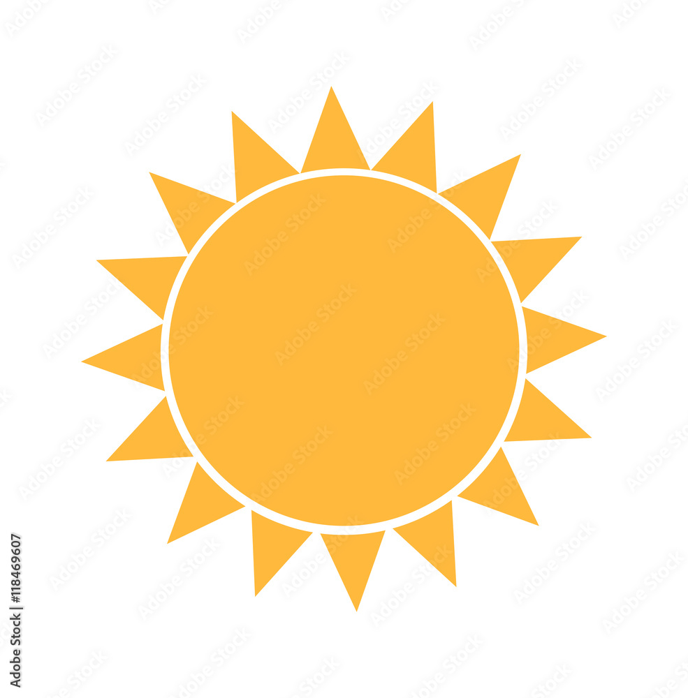 Sun icon. Vector illustration Sun icon. Vector illustration