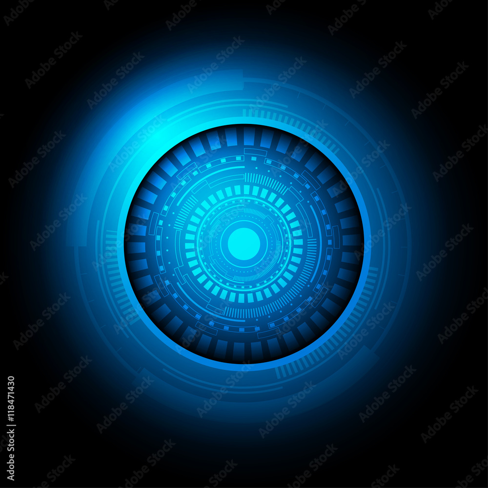 Abstract circle technology background Abstract circle technology background