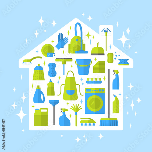 Cleaning icons.