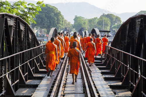 Εκτύπωση καμβά Bridge River Kwai, Kanchanaburi, Thailand .
