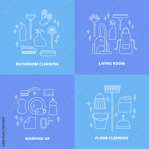 Cleaning icons.