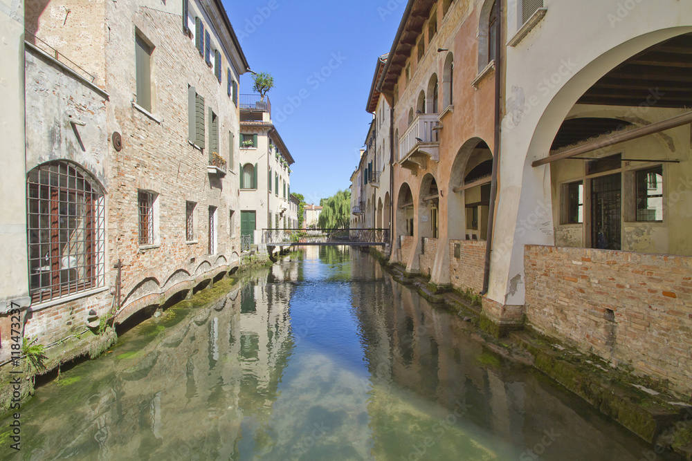 Naklejka premium treviso canale dei buranelli veneto italia europa