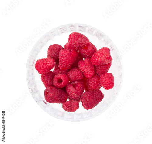 Raspberry in a bowl