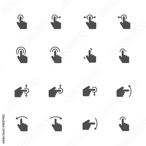 touch screen icons