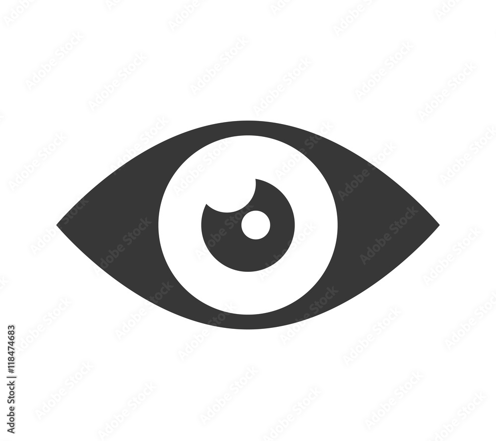 eye look vision human see view watch vector illustration isolated Stock Vector Adobe Stock