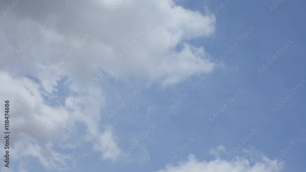 Nature cloudscape with blue sky and white cloud, Timelapse Nature cloudscape with blue sky and white cloud, Timelapse