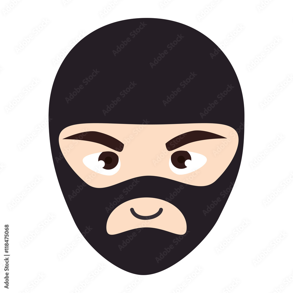 thief robber mask black clothes male man vector illustration isolated thief robber mask black clothes male man vector illustration isolated