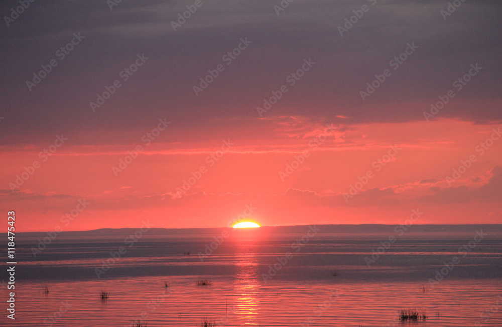 Sea shore during sunset Sea shore during sunset