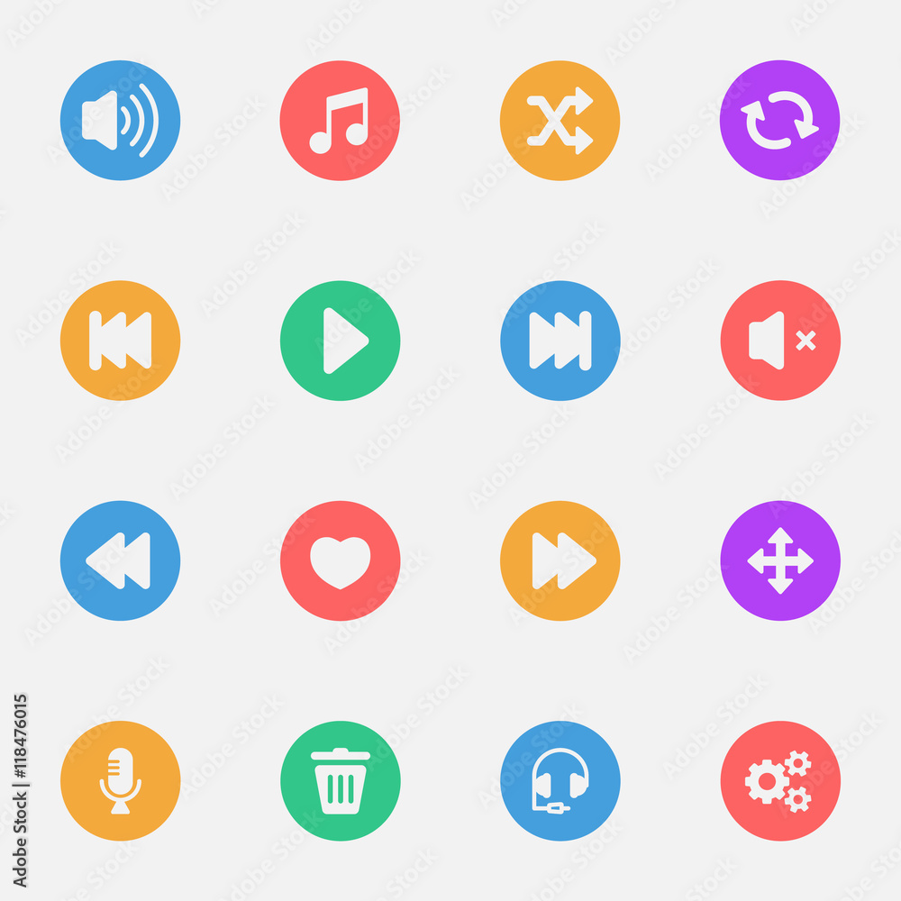 Communication flat icons Communication flat icons