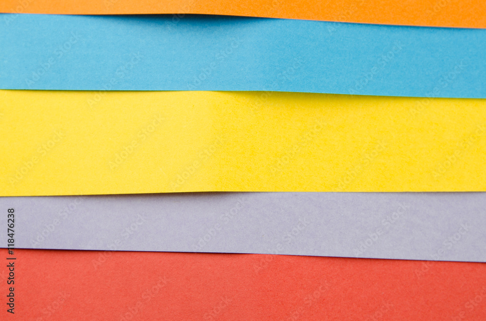 Colorful sheets of color paper, abstract background