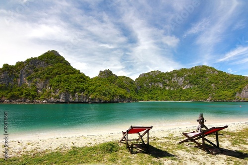  The Paradise beach. at Koh Samui in suratthani  Thailand