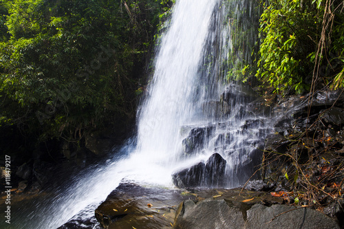 HUANG NUM KEAW WATERFALL KOH KOOD  TRAT THAILAND.