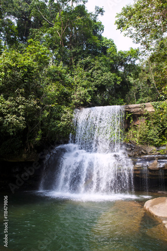 HUANG NUM KEAW WATERFALL KOH KOOD  TRAT THAILAND.