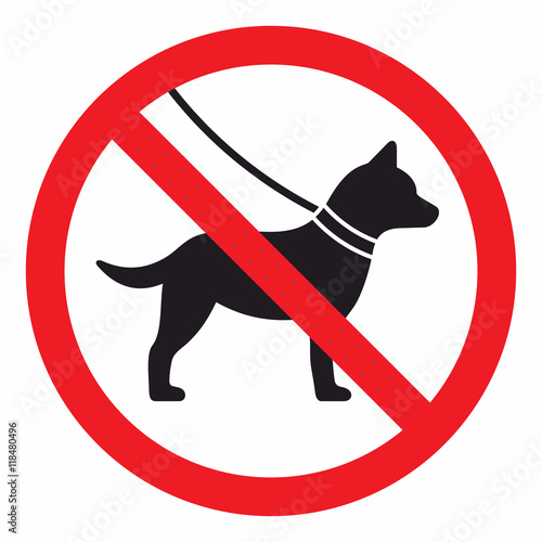 No dogs sign