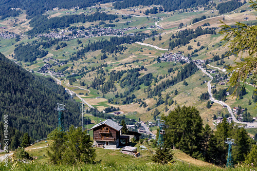 Wallpaper Mural View of Champoluc village in Italy Torontodigital.ca