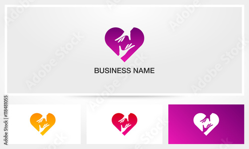 Hand Reach Love Care Logo