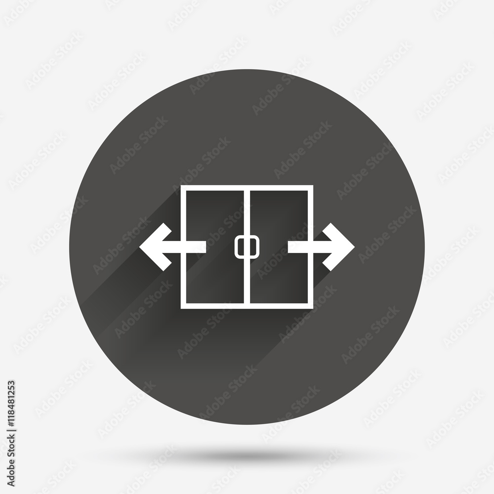 Automatic door sign icon. Auto open symbol. Automatic door sign icon. Auto open symbol.