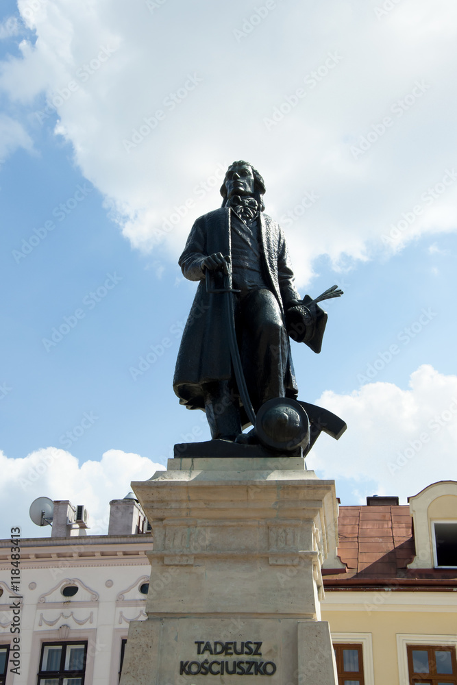 Fototapeta premium Tadeusz Kosciuszko Statue - Rzeszow - Poland