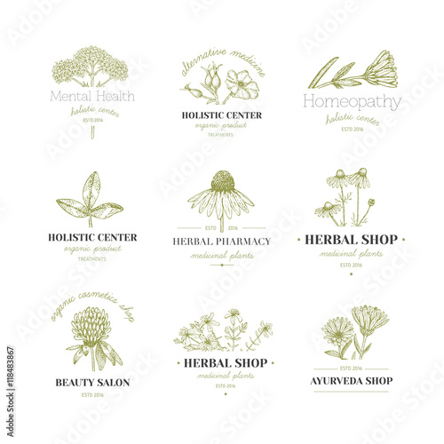 Herbal logos.