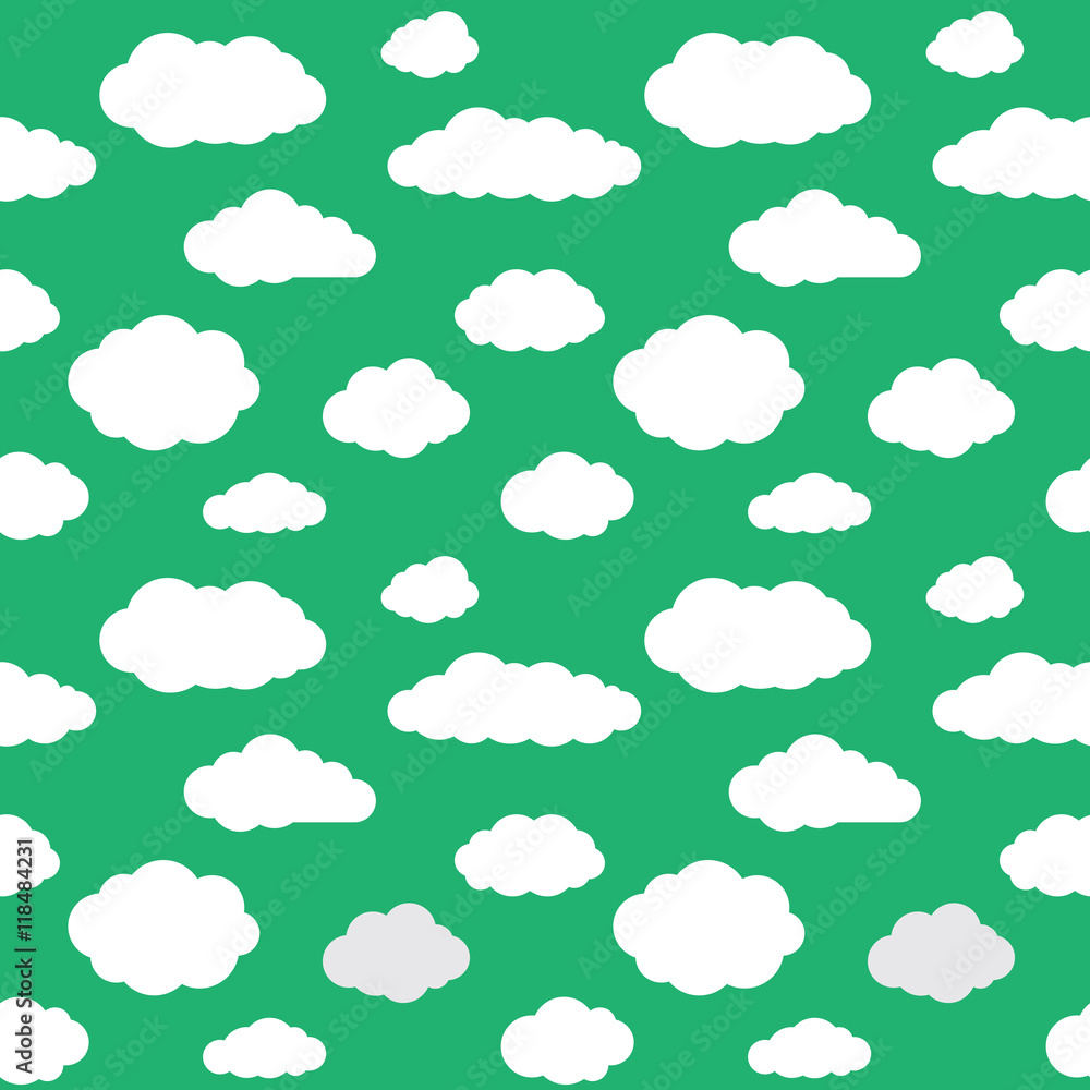 Clouds Seamless Pattern Background Clouds Seamless Pattern Background