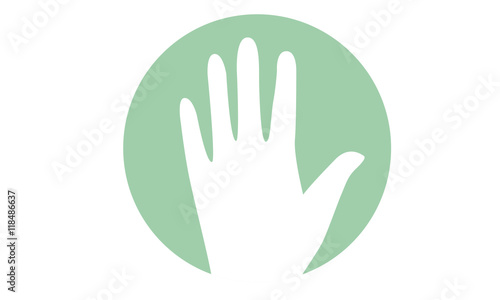 Icon Hand, Vektor Illustrator 10