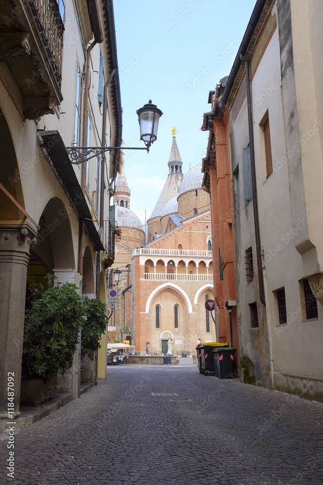 PADOVA, ITALY - JULY, 9, 2016: small street in a center of Padova, Italy