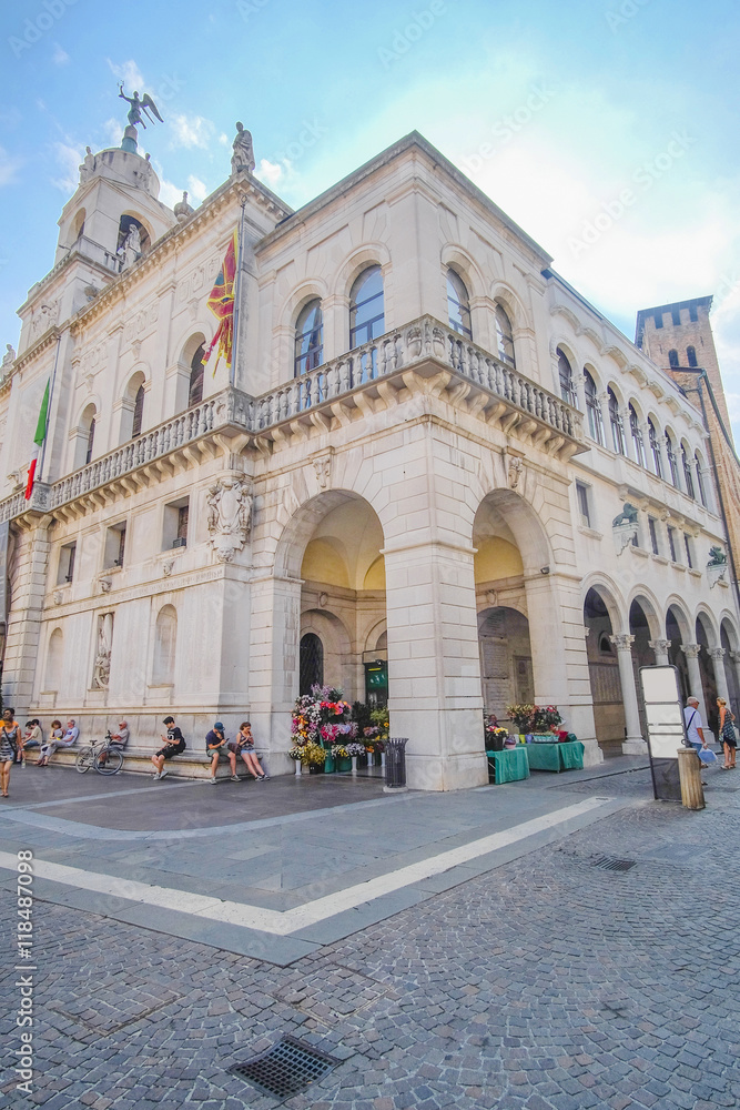 PADOVA, ITALY - JULY, 9, 2016: street in a historical center of Padova, Italy