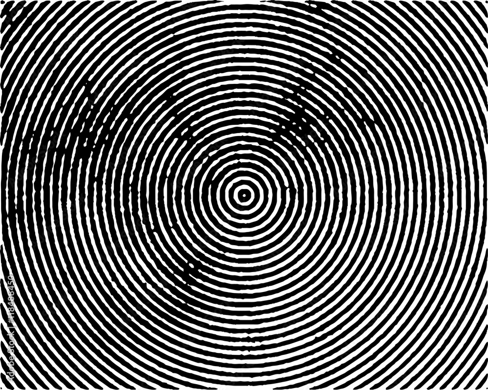 Black concentric circles grungy Black concentric circles grungy