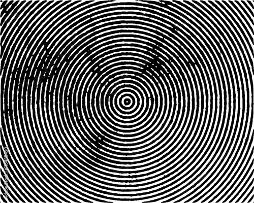 Black concentric circles grungy