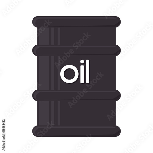 oil bottle gallon liquid tool fuel mechanic industry vector illustration isolated