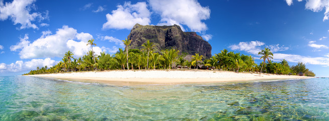 Papier peint photo Île Panorama du Morne Brabant à Maurice  © Oleksandr Dibrova
