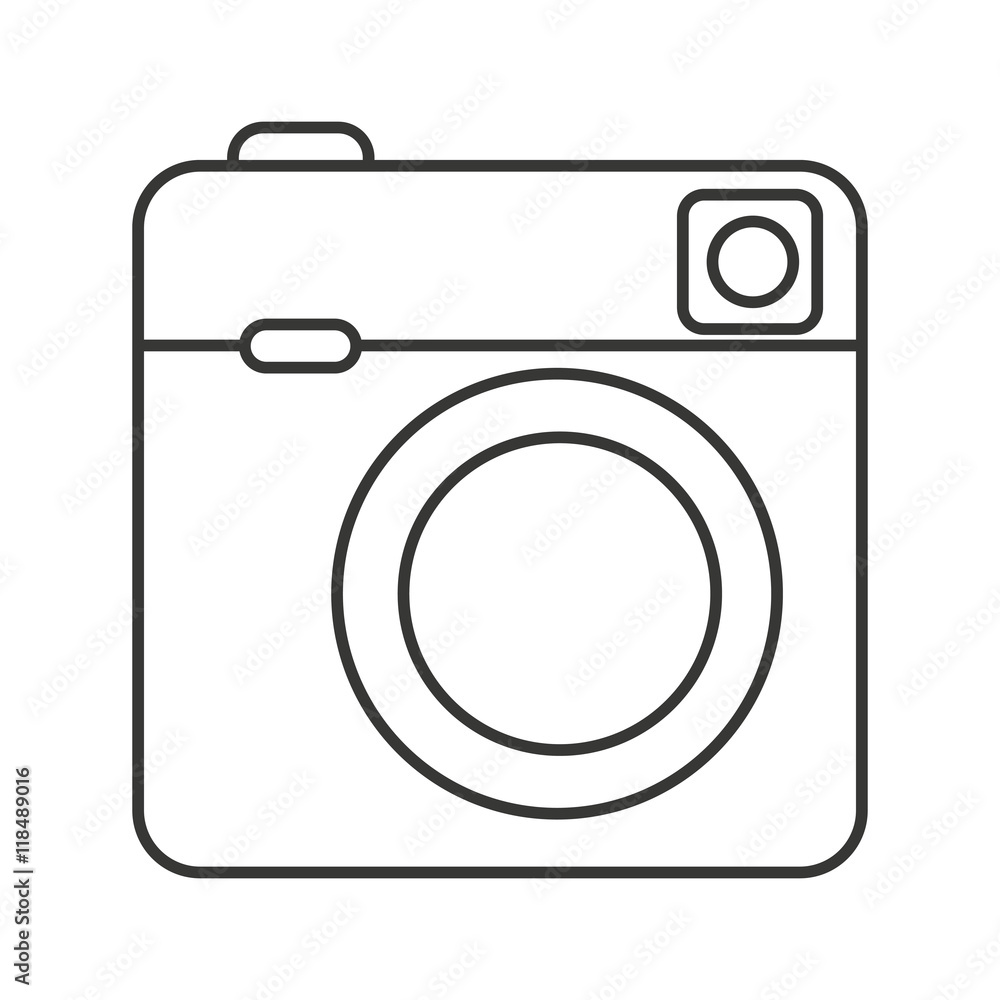camera photographic isolated icon camera photographic isolated icon