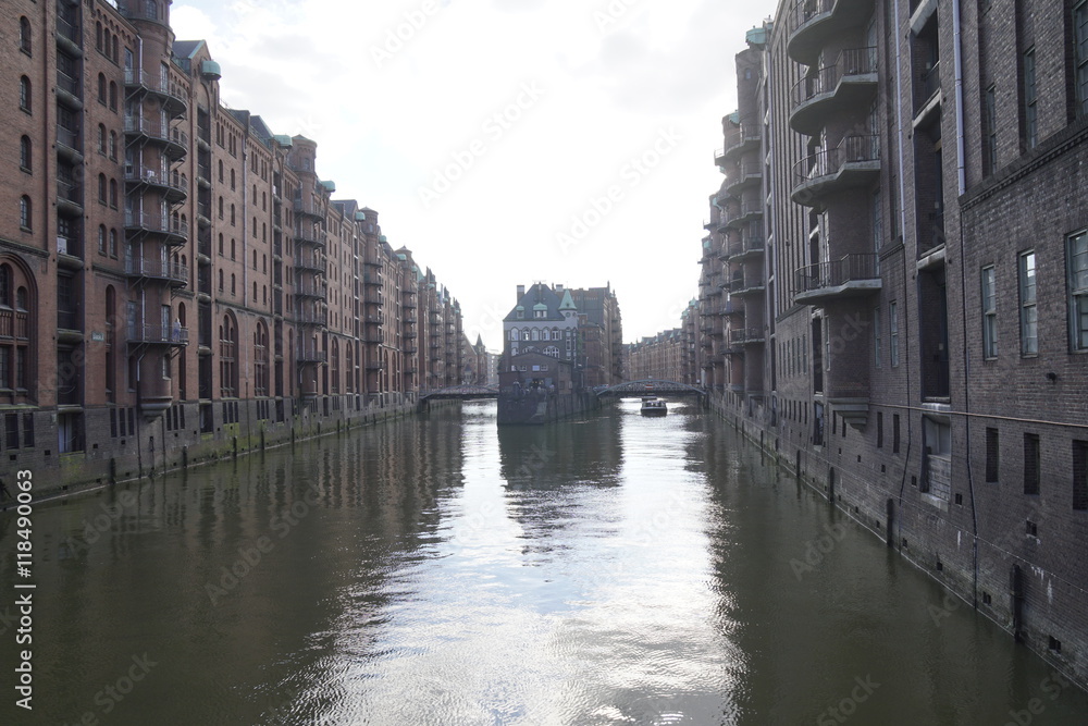 Naklejka premium Speicherstadt Hamburg